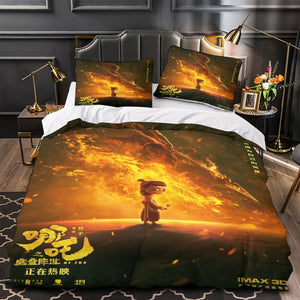 Movie Ne Zha 2 Bedding Set Quilt Cover Without Filler