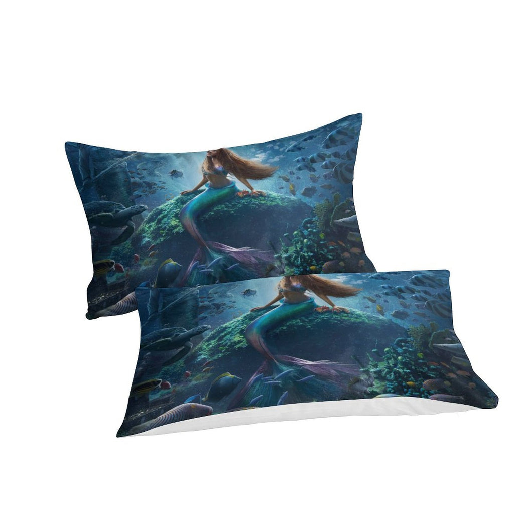 Movie The Little Mermaid Bedding Set Quilt Duvet Cover Without Filler