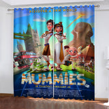 Mummies Curtains Pattern Blackout Window Drapes