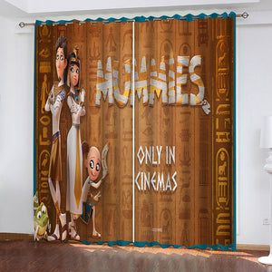 Mummies Curtains Pattern Blackout Window Drapes