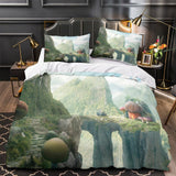 Mushroom House Bedding Set Pattern Quilt Cover