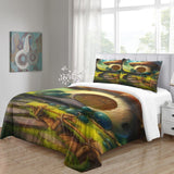Mushroom House Bedding Set Pattern Quilt Cover