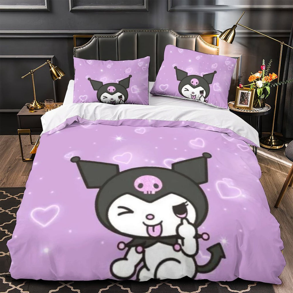 My Melody Kuromi Bedding Set Quilt Cover Without Filler