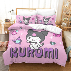 My Melody Kuromi Bedding Set Quilt Cover Without Filler