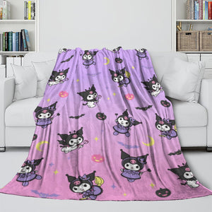 My Melody Kuromi Blanket Flannel Throw Room Decoration