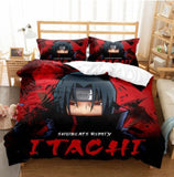 Naruto Uchiha Itachi Bedding Set Pattern Quilt Duvet Cover Without Filler