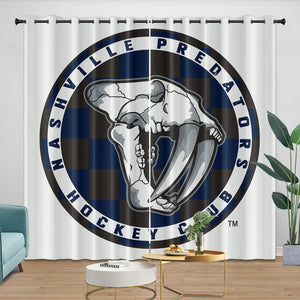 Nashville Predators Curtains Blackout Window Drapes Room Decoration
