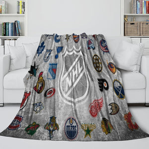 National Hockey League NHL Blanket Flannel Throw Room Decoration