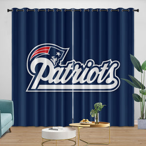 New England Patriots Curtains Blackout Window Drapes Room Decoration