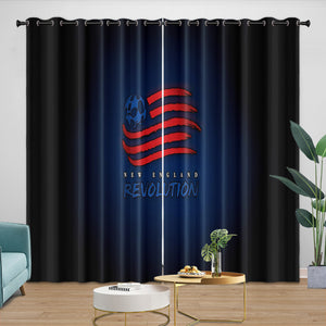 New England Revolution Curtains Blackout Window Drapes Room Decoration
