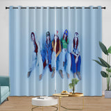 NewJeans Curtains Blackout Window Drapes Kids Room Decoration