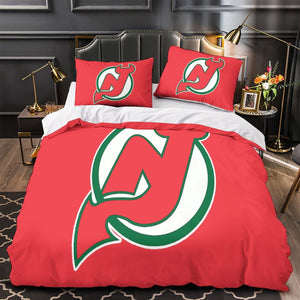New Jersey Devils Bedding Set Quilt Duvet Cover Without Filler