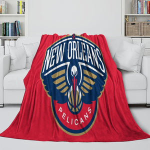 New Orleans Pelicans Blanket Flannel Fleece Throw Room Decoration