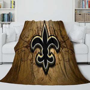 New Orleans Saints Blanket Flannel Fleece Throw Room Decoration