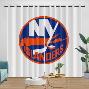 New York Islanders Curtains Blackout Window Drapes Room Decoration