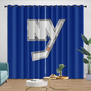 New York Islanders Curtains Blackout Window Drapes Room Decoration