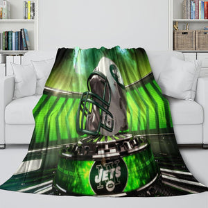 New York Jets Blanket Flannel Fleece Throw Room Decoration
