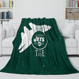 New York Jets Blanket Flannel Fleece Throw Room Decoration