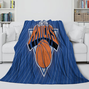 New York Knicks Blanket Flannel Fleece Throw Room Decoration