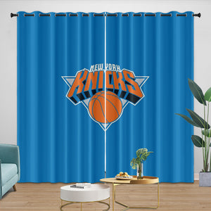 New York Knicks Curtains Blackout Window Drapes Room Decoration