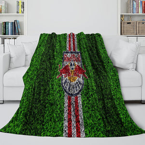New York Red Bulls Blanket Flannel Fleece Throw Room Decoration