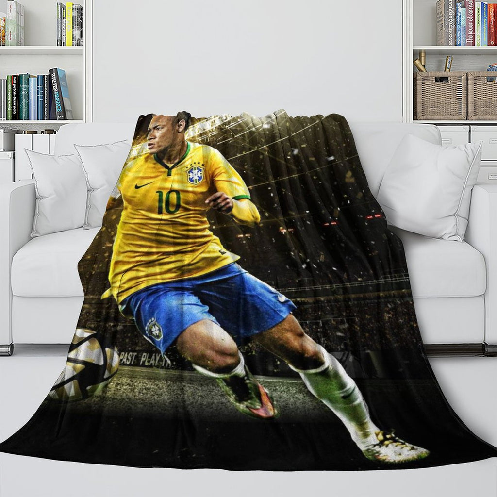 Neymar Blanket Flannel Throw Room Decoration