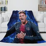 Neymar Blanket Flannel Throw Room Decoration