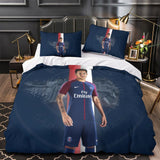Neymar Pattern Bedding Set Quilt Cover Without Filler