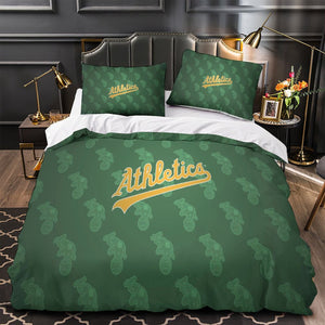 Oakland Athletics Bedding Set Quilt Cover Without Filler