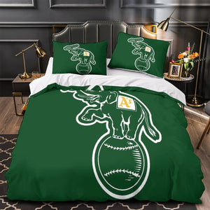 Oakland Athletics Bedding Set Quilt Cover Without Filler