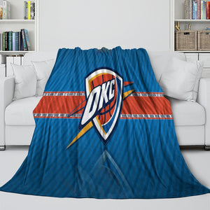 Oklahoma City Thunder Blanket Flannel Fleece Throw Room Decoration