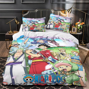 One Piece Bedding Set Pattern Quilt Duvet Cover Without Filler