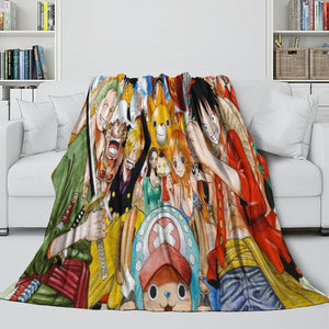 One Piece Blanket Flannel Fleece Pattern Throw Room Decoration