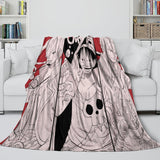 One Piece Film Red Blanket Pattern Flannel Throw Room Decoration