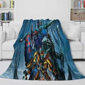 Optimus Prime Blanket Flannel Fleece Throw Room Decoration