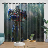 Optimus Prime Curtains Blackout Window Drapes Kids Room Decoration