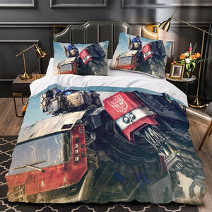Optimus Prime Duvet Cover Pattern Bedding Set Without Filler