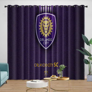 Orlando City SC Curtains Blackout Window Drapes Room Decoration