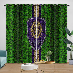 Orlando City SC Curtains Blackout Window Drapes Room Decoration