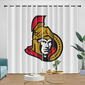 Ottawa Senators Curtains Blackout Window Drapes Room Decoration