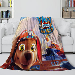 PAW Patrol The Movie Blanket Flannel Throw Kids Room Decoration