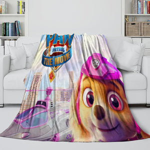 PAW Patrol The Movie Blanket Flannel Throw Room Decoration