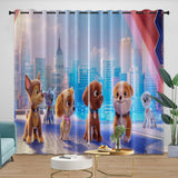 PAW Patrol The Movie Curtains Blackout Window Drapes Kids Room Decoration