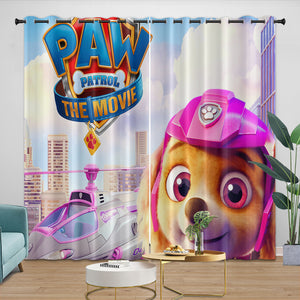PAW Patrol The Movie Curtains Blackout Window Drapes Room Decoration