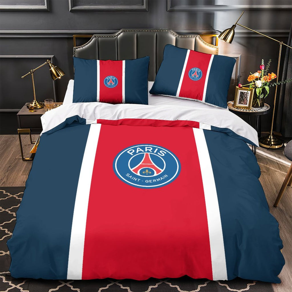 Paris Saint-Germain Bedding Set Pattern Quilt Cover