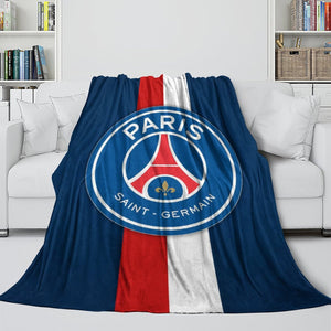 Paris Saint-Germain Blanket Flannel Throw Room Decoration