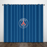 Paris Saint-Germain Football Club Curtains Pattern Blackout Window Drapes