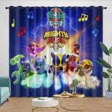 Paw Patrol Mighty Pups Curtains Pattern Blackout Window Drapes Room Decoration
