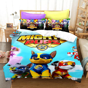Paw Patrol mighty pups Bedding Set Quilt Cover Without Filler