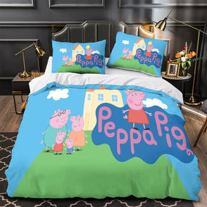 Peppa Pig Duvet Cover Pattern Bedding Set Without Filler